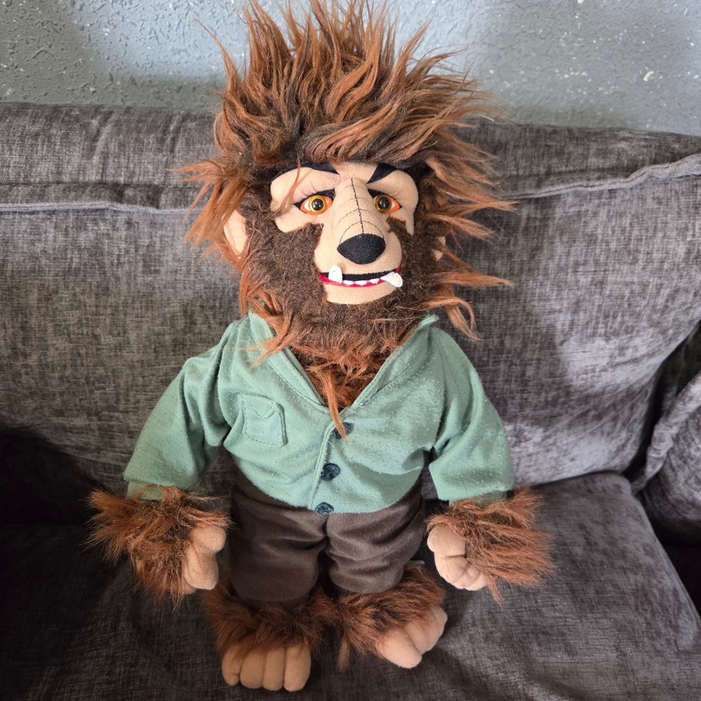 Stuffins 1999 CVS Universal Studio Monsters Plush Wolfman 16" Free Shipping